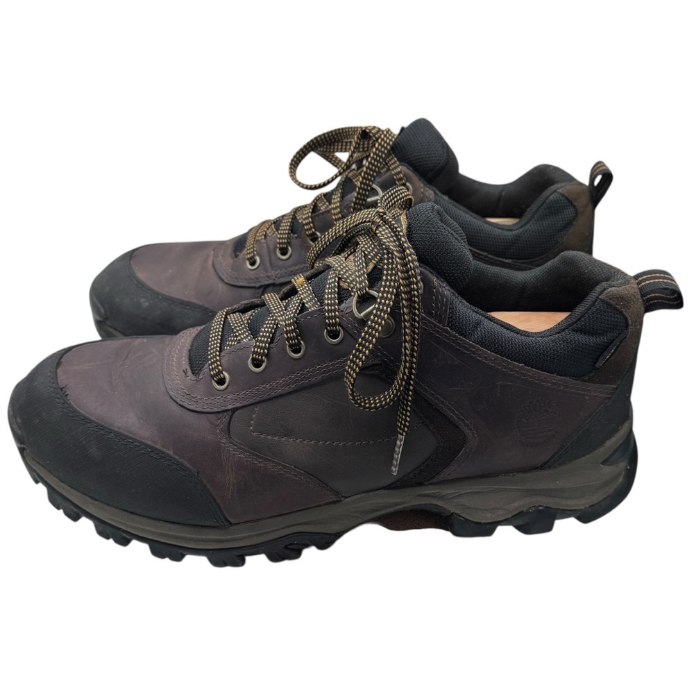 Timberland Men's Brown Leather Hiking Shoes - Size 11 - Picture 3 of 9